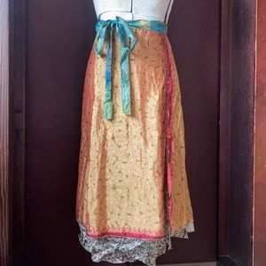 Recycled Silk Saree skirt